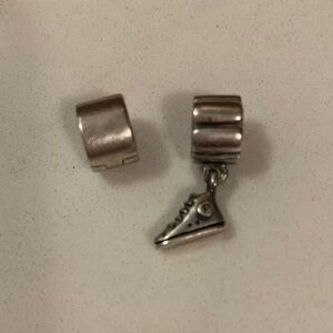 Pair of Pandora charms - Sneaker and Spacer  Charm